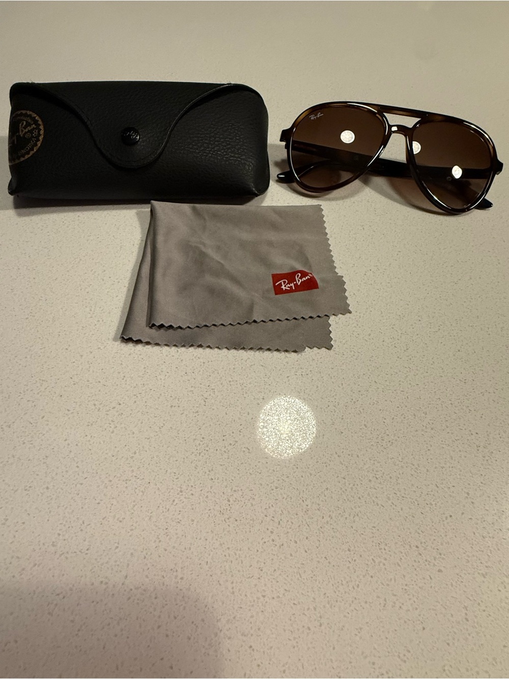 Ray-Ban Brown Frame with Brown Lenses Aviator Sunglasses